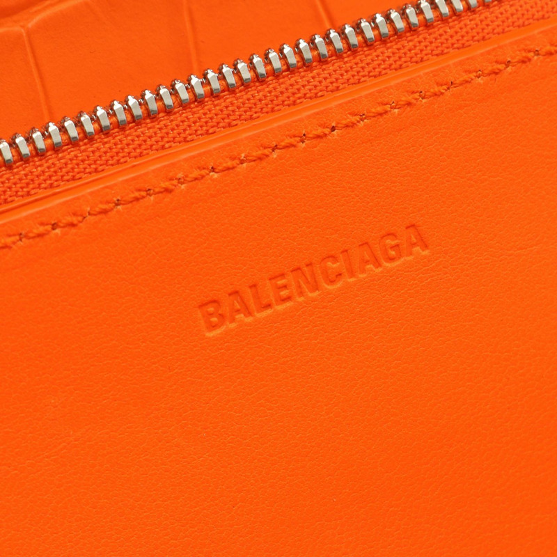 BALENCIAGA GOSSIP 單肩包 67469323ECY7511 皮革 橘色 二手 女士-3