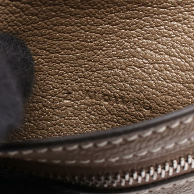 愛馬仕 Bearn Combine 三折皮夾 Z 字形皮夾 山羊皮 SHW 灰褐色 二手 女士-4