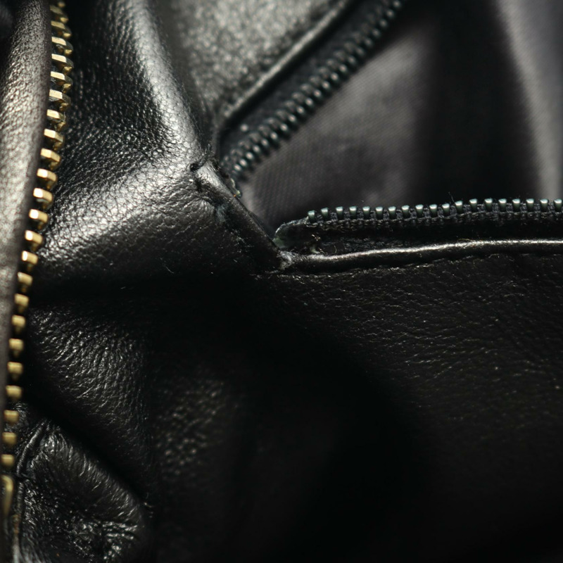 香奈兒 (CHANEL) Matelasse 羊皮單肩包，黑色，二手，女士，金色五金，CC-8