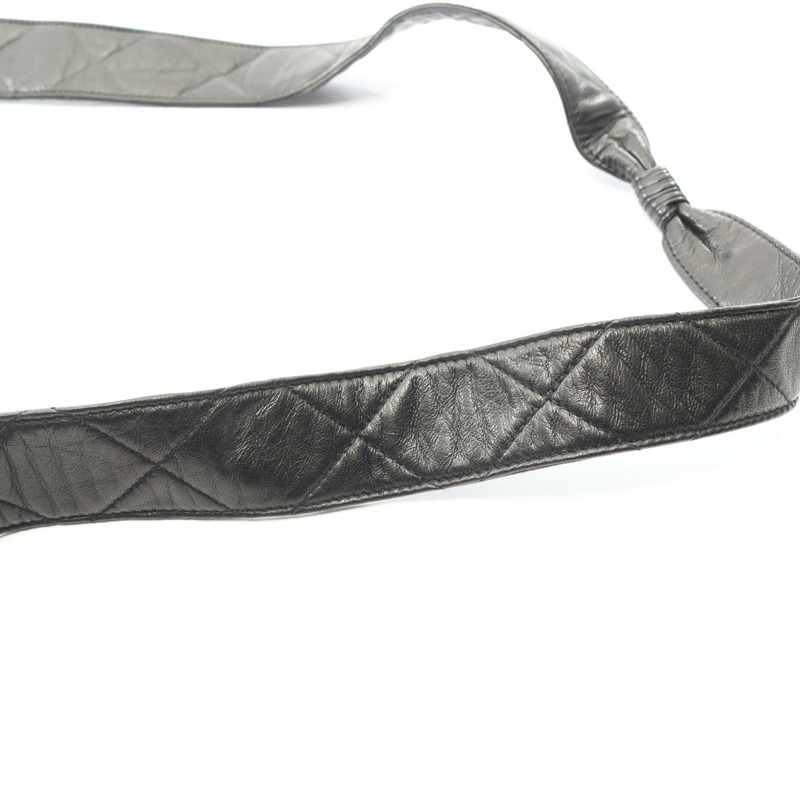 香奈兒 (CHANEL) Matelasse 羊皮單肩包，黑色，二手，女士，金色五金，CC-10