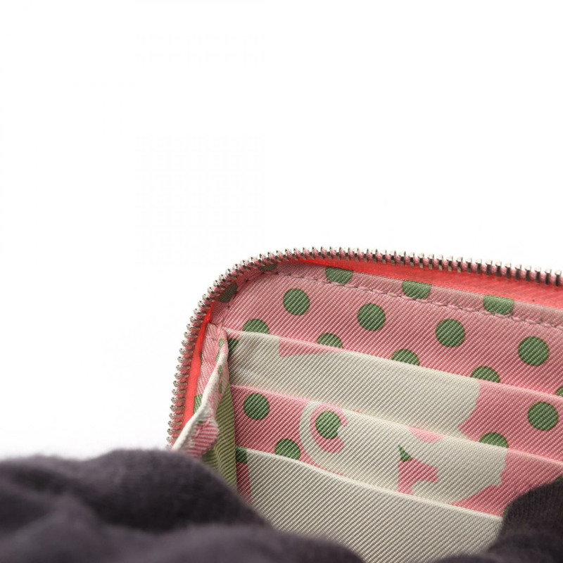 HERMES Azap Compact Silkin 圓形皮夾 Epsom 皮革玫瑰五彩紙屑二手 SHW Y-11