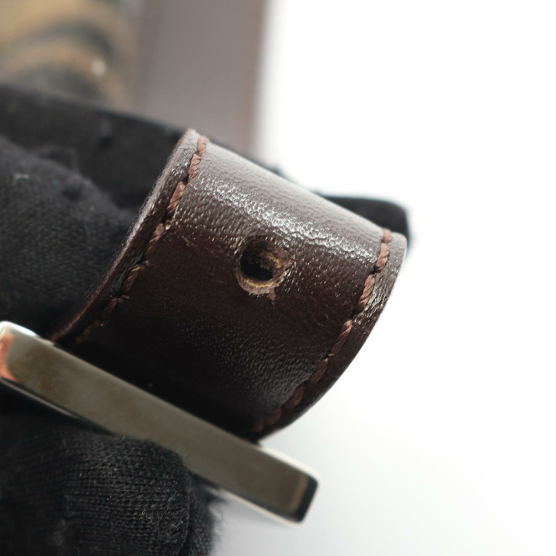 FENDI Mamma 水桶包 Zucca 單肩手提包 帆布皮革棕色 二手女士-5