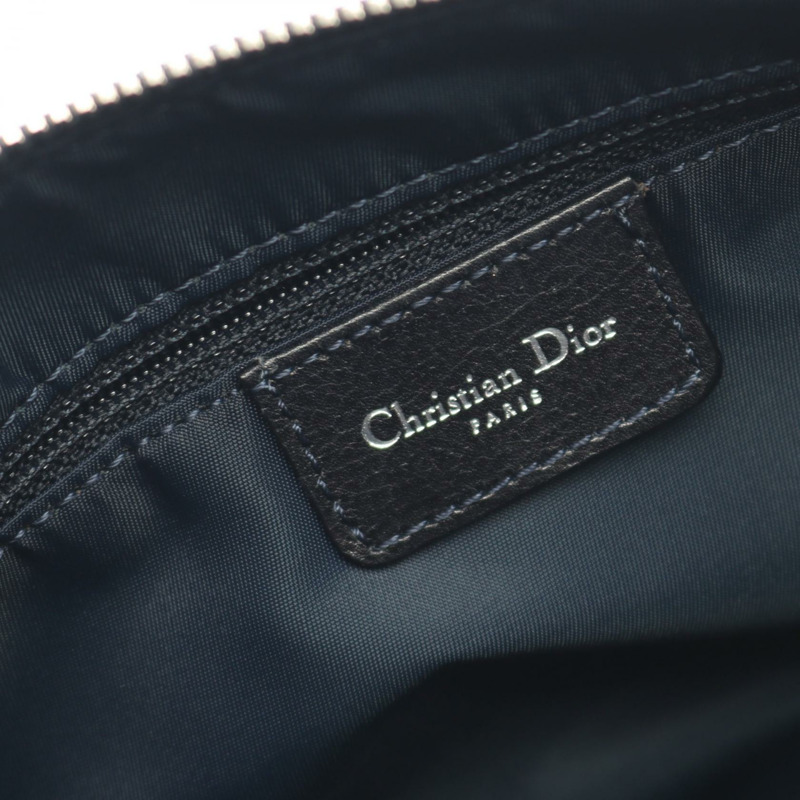 Dior Flightline Trotter 手提包，牛仔皮革，海軍藍、黑色、橙色，二手女款-3