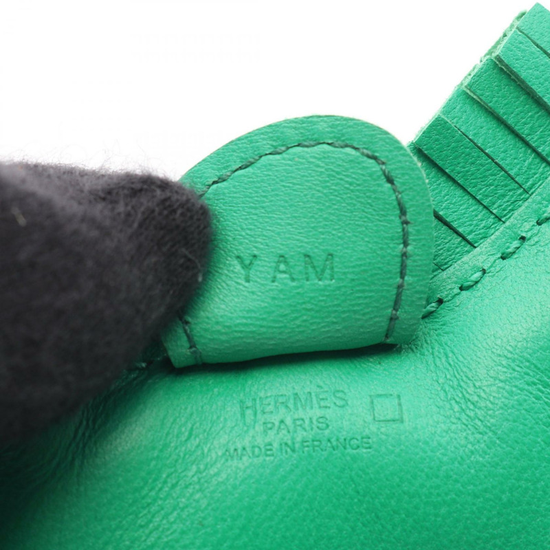 愛馬仕 Rodeo PM Touch 薄荷色魅力 Agneau milo Agneau milo / Matt 鱷魚皮 綠色 二手 女士-3