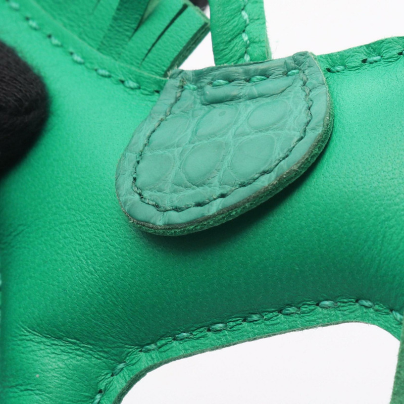 愛馬仕 Rodeo PM Touch 薄荷色魅力 Agneau milo Agneau milo / Matt 鱷魚皮 綠色 二手 女士-7