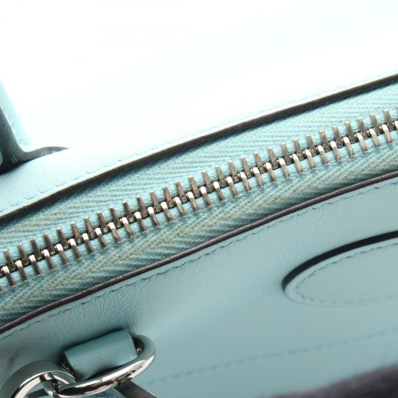 愛馬仕 Bolide27 單肩手提包，Swift 皮革，藍色 Zephyr 色，二手，女士，帶五金配件。-7