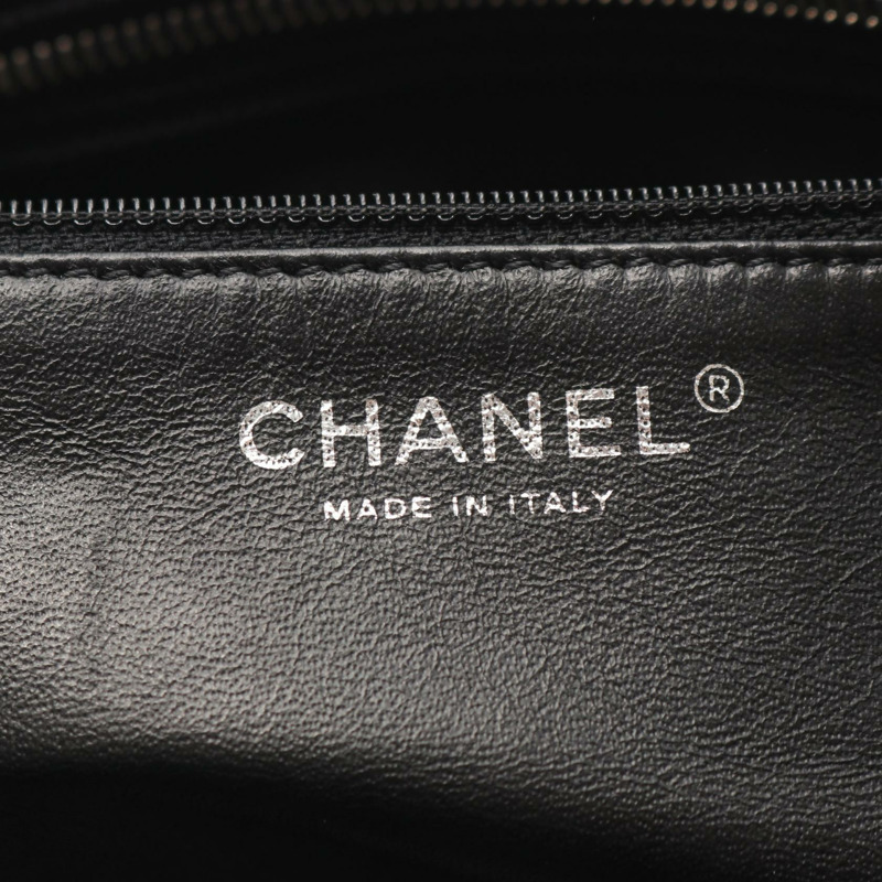 香奈兒 (CHANEL) Matelasse Big COCO Mark 手提包，小牛皮材質，黑色，二手，女士款-3