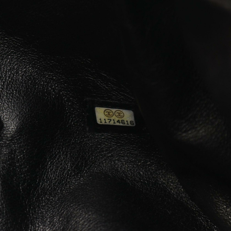 香奈兒 (CHANEL) Matelasse Big COCO Mark 手提包，小牛皮材質，黑色，二手，女士款-4