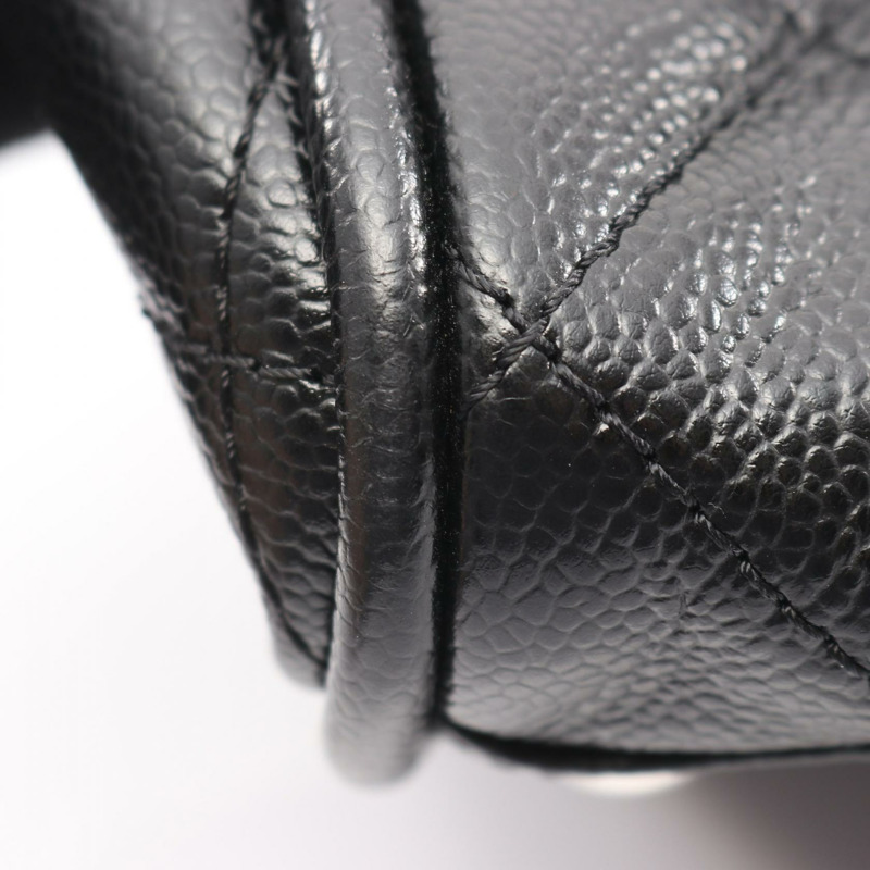 香奈兒 (CHANEL) Matelasse Big COCO Mark 手提包，小牛皮材質，黑色，二手，女士款-5