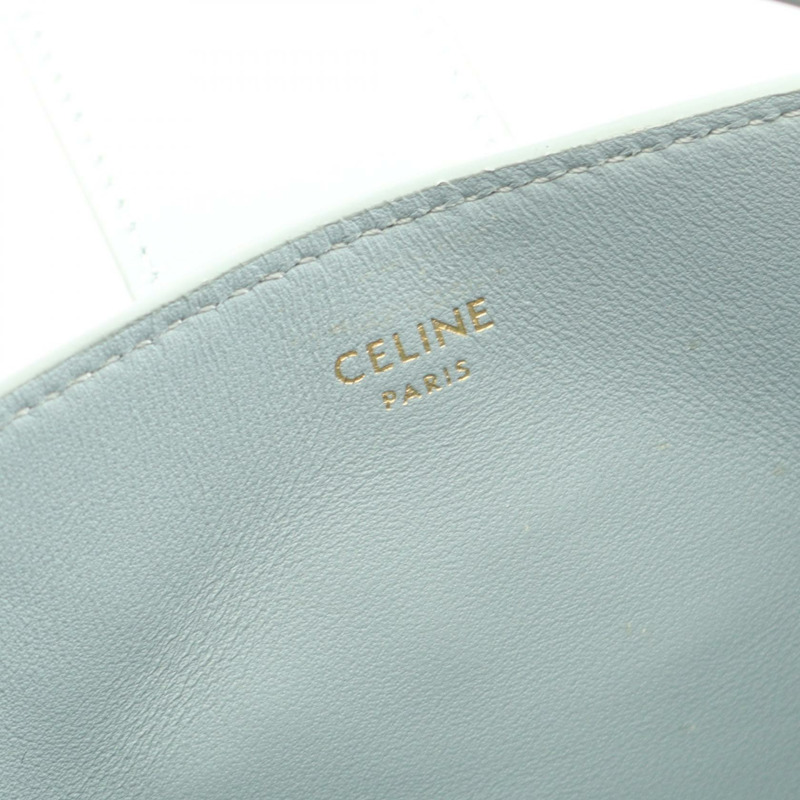 CELINE Triomphe Mini Bucket Louise 單肩手提包 10N473GHJ.07IC 皮革 藍色-3