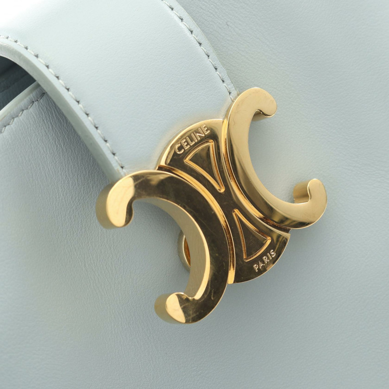 CELINE Triomphe Mini Bucket Louise 單肩手提包 10N473GHJ.07IC 皮革 藍色-5