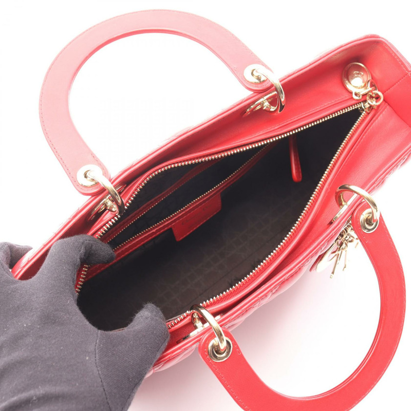 Christian Dior Lady Dior 大型 Cannage 單肩背包 M0566ONGE-M52R 皮革-2