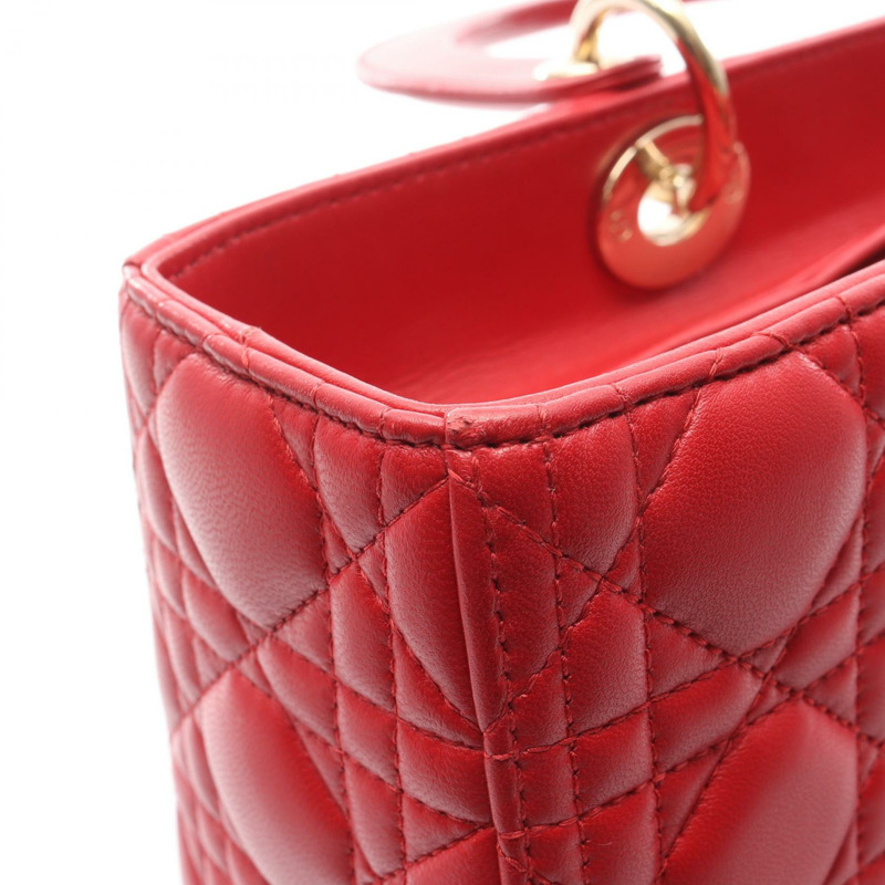 Christian Dior Lady Dior 大型 Cannage 單肩背包 M0566ONGE-M52R 皮革-4