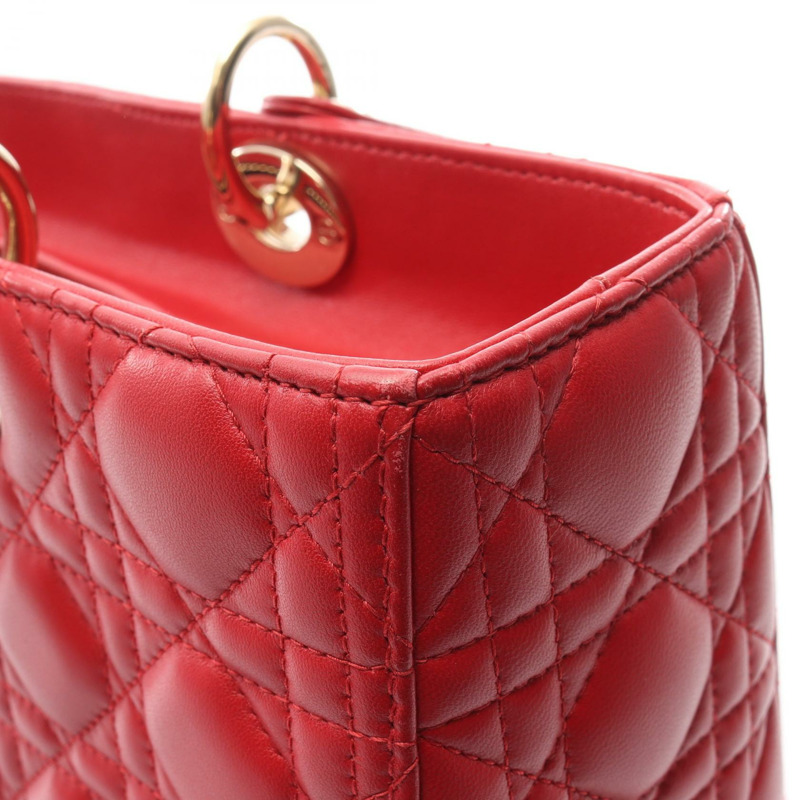 Christian Dior Lady Dior 大型 Cannage 單肩背包 M0566ONGE-M52R 皮革-5