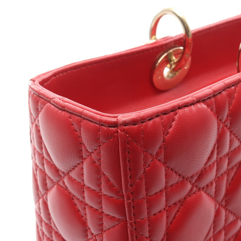 Christian Dior Lady Dior 大型 Cannage 單肩背包 M0566ONGE-M52R 皮革-6