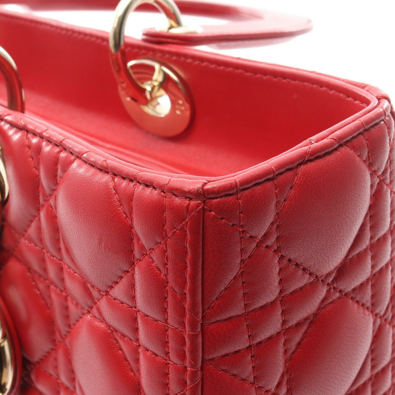 Christian Dior Lady Dior 大型 Cannage 單肩背包 M0566ONGE-M52R 皮革-7