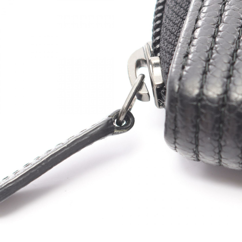 香奈兒 Boy Chanel 拉鍊皮夾 A80566 黑色皮革 二手 女士 CC-10