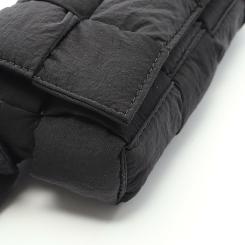 BOTTEGA VENETA 有襯墊 CASSETTE 腰包 679763 VBO80 尼龍 黑色 二手 男女通用-5