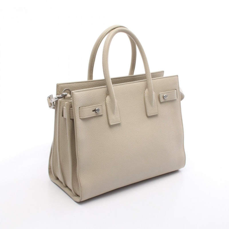 SAINT LAURENT PARIS Sac de Jules 2Way 肩背手提包 477477 皮革 米色 二手-1