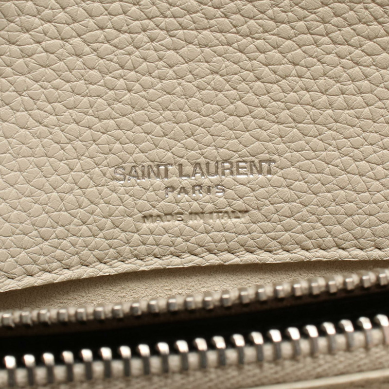 SAINT LAURENT PARIS Sac de Jules 2Way 肩背手提包 477477 皮革 米色 二手-3