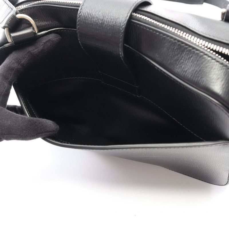 BALENCIAGA Tuck 肩挎斜背包 637881 黑色皮革 二手 女士-7