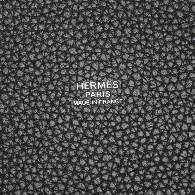 愛馬仕 Picotin Lock MM 手提包 Y Clemence 皮革黑色 SHW 二手女士-3