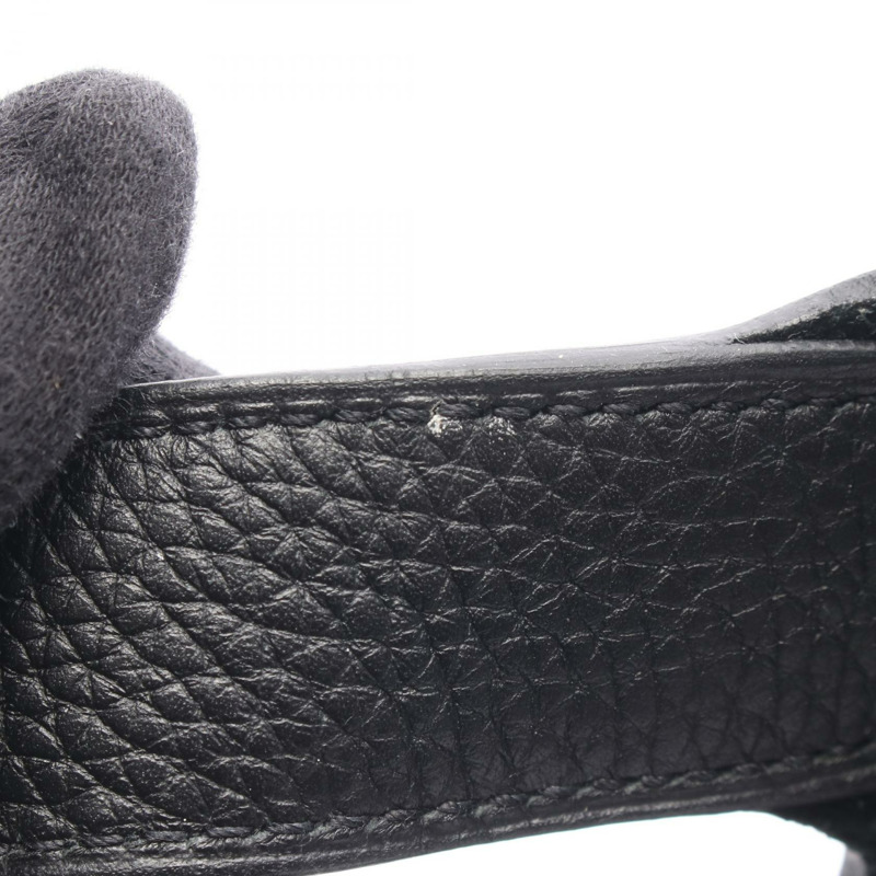 愛馬仕 Picotin Lock MM 手提包 Y Clemence 皮革黑色 SHW 二手女士-5