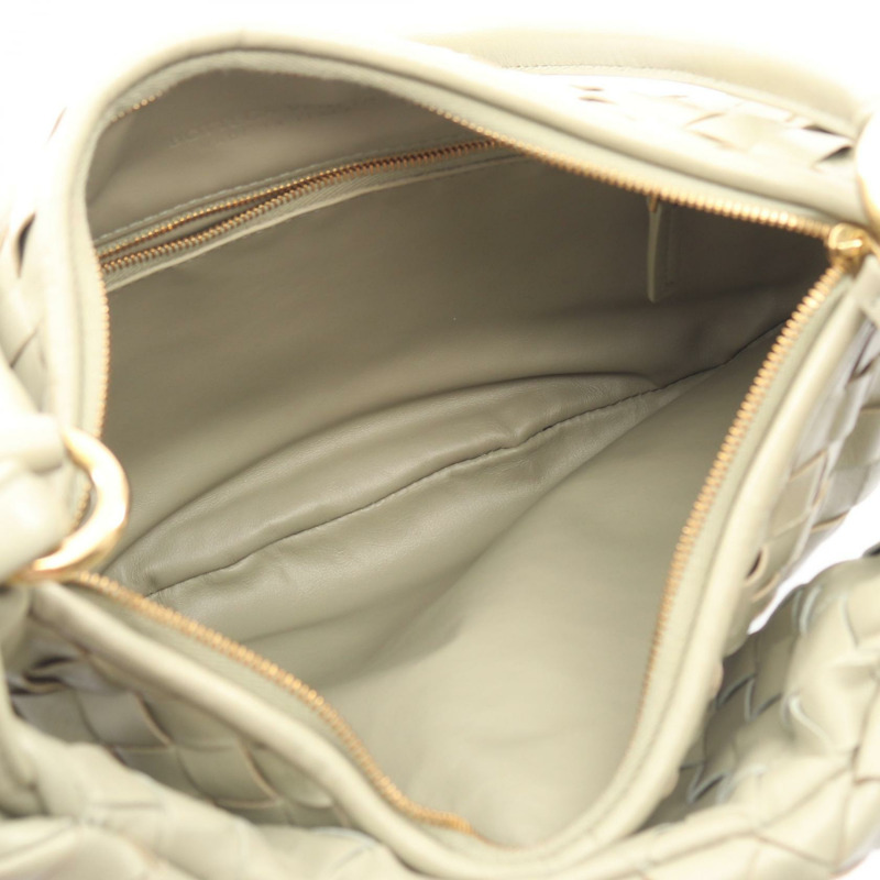 BOTTEGA VENETA Gemelli Intrecciato 單肩包 皮革 卡其色 二手 女式-2