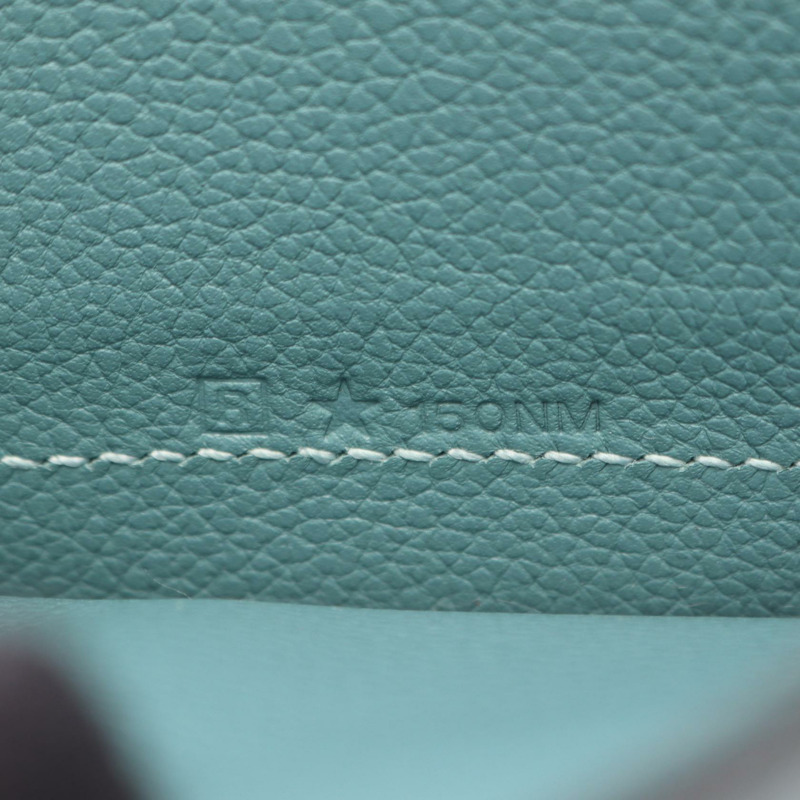 愛馬仕迷你 Convoyeur 斜背包 R Evercolor 皮革 Ciel SHW 二手-4