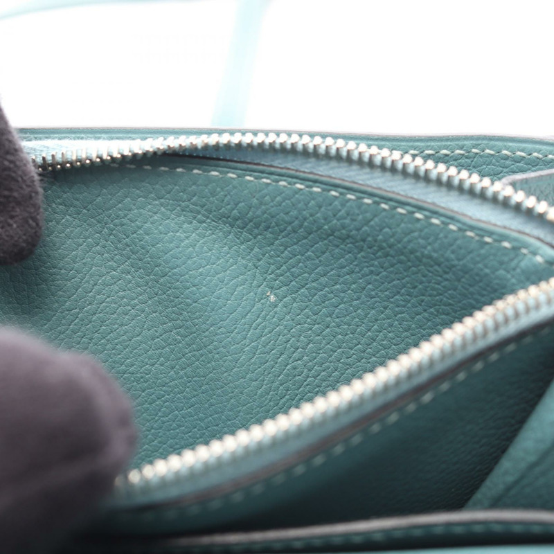 愛馬仕迷你 Convoyeur 斜背包 R Evercolor 皮革 Ciel SHW 二手-6