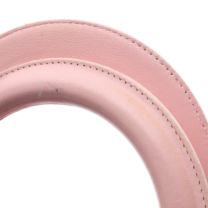 Christian Dior LADY DIOR Cannage 肩背包，粉紅色皮革，銀色五金，二手女款-6