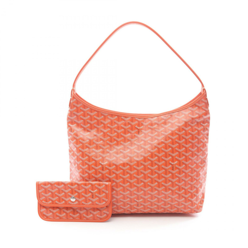 GOYARD Boheme Hobo 肩背包 BOHEMEPMLTY07CL07P 帆布皮革 橘色 二手-0