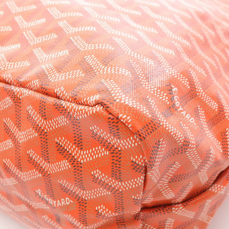 GOYARD Boheme Hobo 肩背包 BOHEMEPMLTY07CL07P 帆布皮革 橘色 二手-4