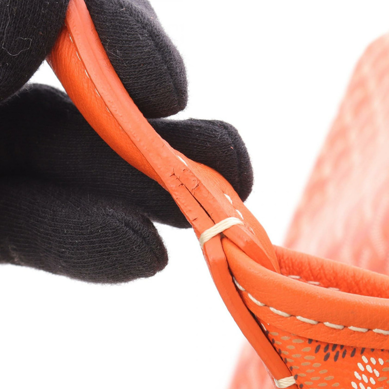 GOYARD Boheme Hobo 肩背包 BOHEMEPMLTY07CL07P 帆布皮革 橘色 二手-7