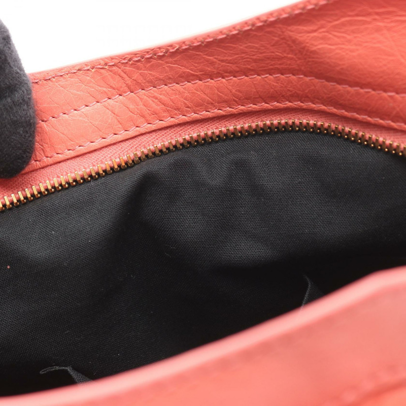 BALENCIAGA Giant Town 單肩手提包 285434 皮革 粉紅色 二手 女士-4