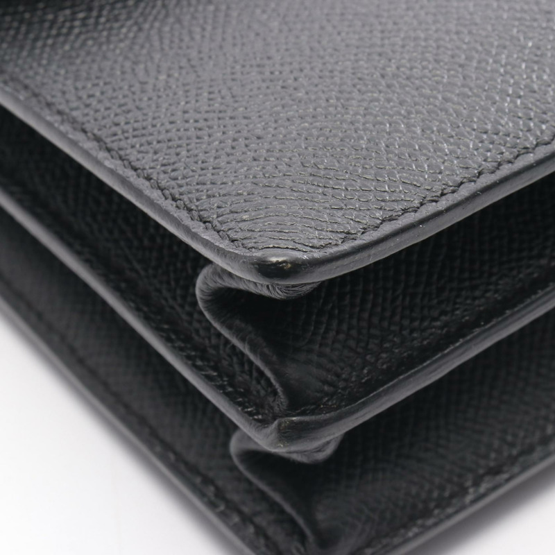 愛馬仕 IIllico Elan 32 單肩手提包，黑色 Epsom 皮革，SHW 五金，二手女款-5