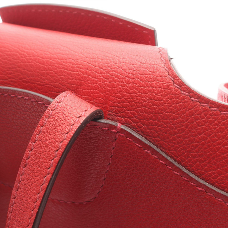 愛馬仕 Sac a Dos GR24 雙肩包 Evergrain 皮革 Rouge tomate SHW 二手-7