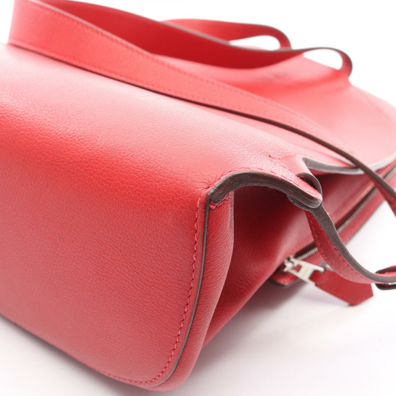 愛馬仕 Sac a Dos GR24 雙肩包 Evergrain 皮革 Rouge tomate SHW 二手-8