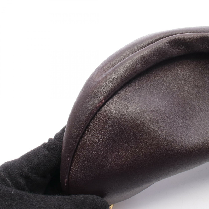 BOTTEGA VENETA 鏈條腰包/臀包，波爾多紅皮革，二手女款-7