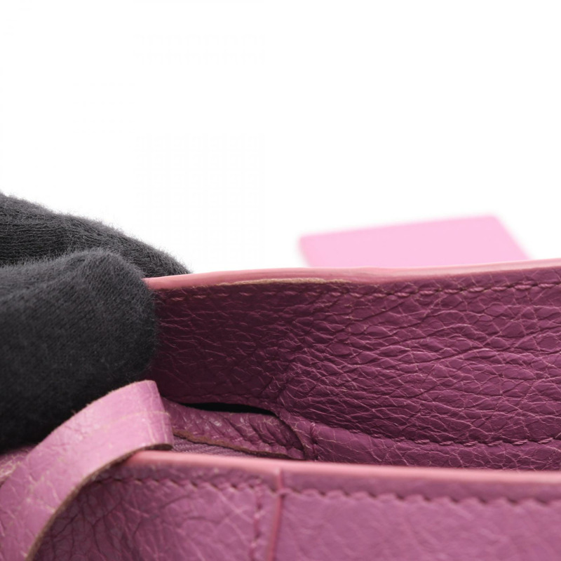 BALENCIAGA 城市系列單肩手提包 115748 皮革 紫色 二手 女士-6