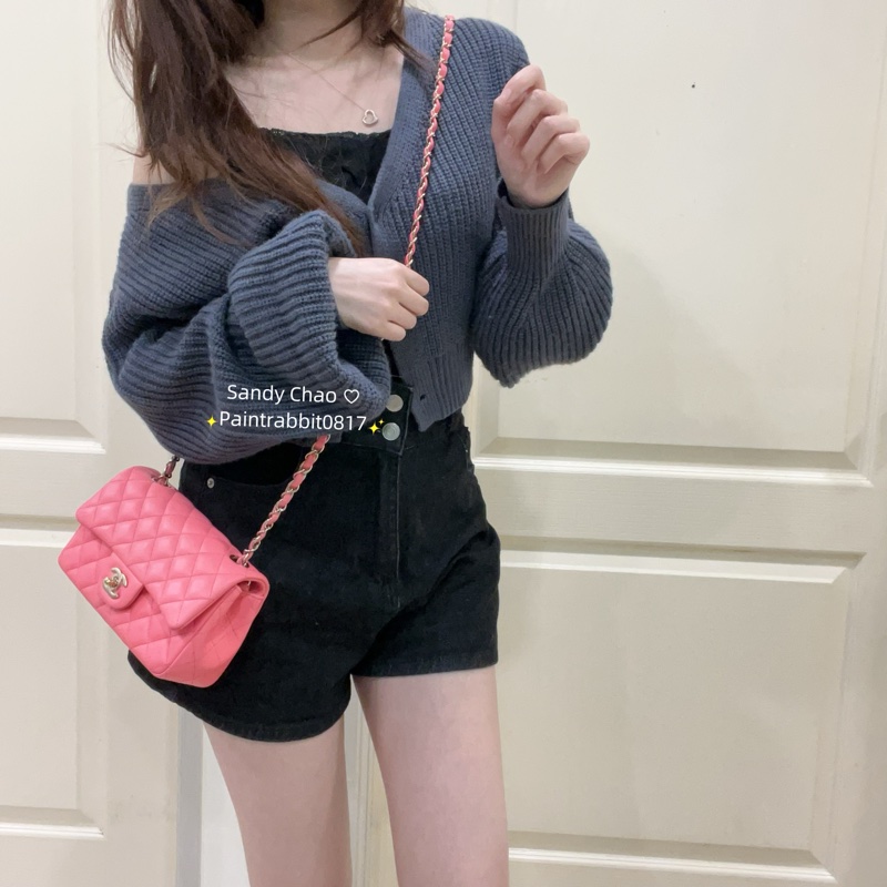 ෆ Chanel coco20夢幻芭比粉 芯片款-1