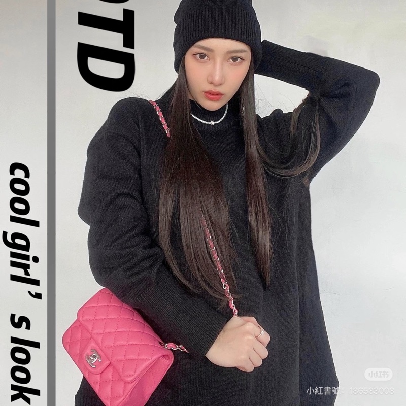 ෆ Chanel coco20夢幻芭比粉 芯片款-6