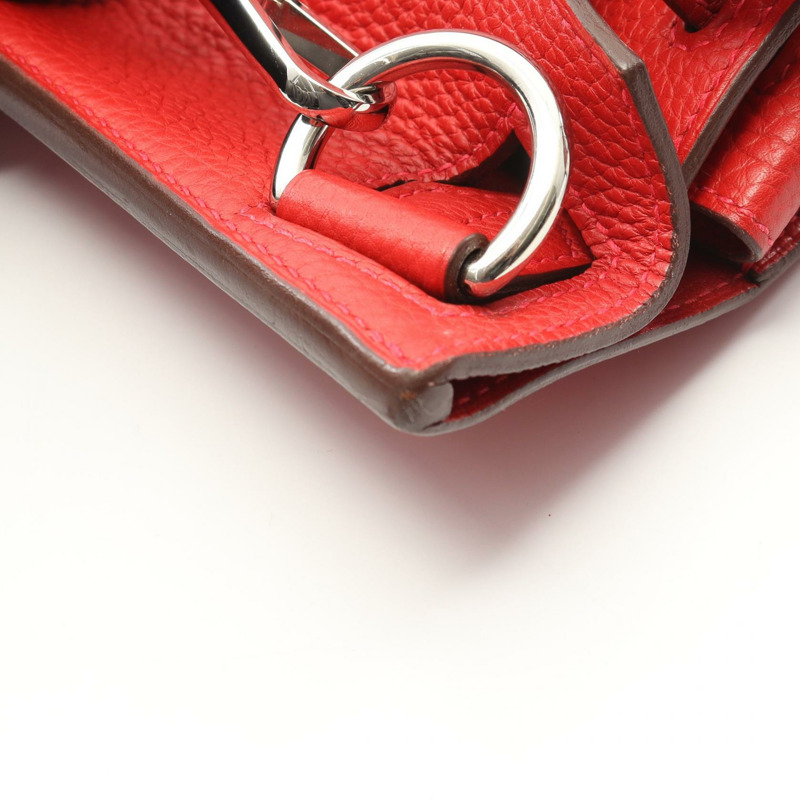 愛馬仕 Jypsiere 31 單肩斜背包，Q Clemence 皮革，紅色，SHW，二手女款-7