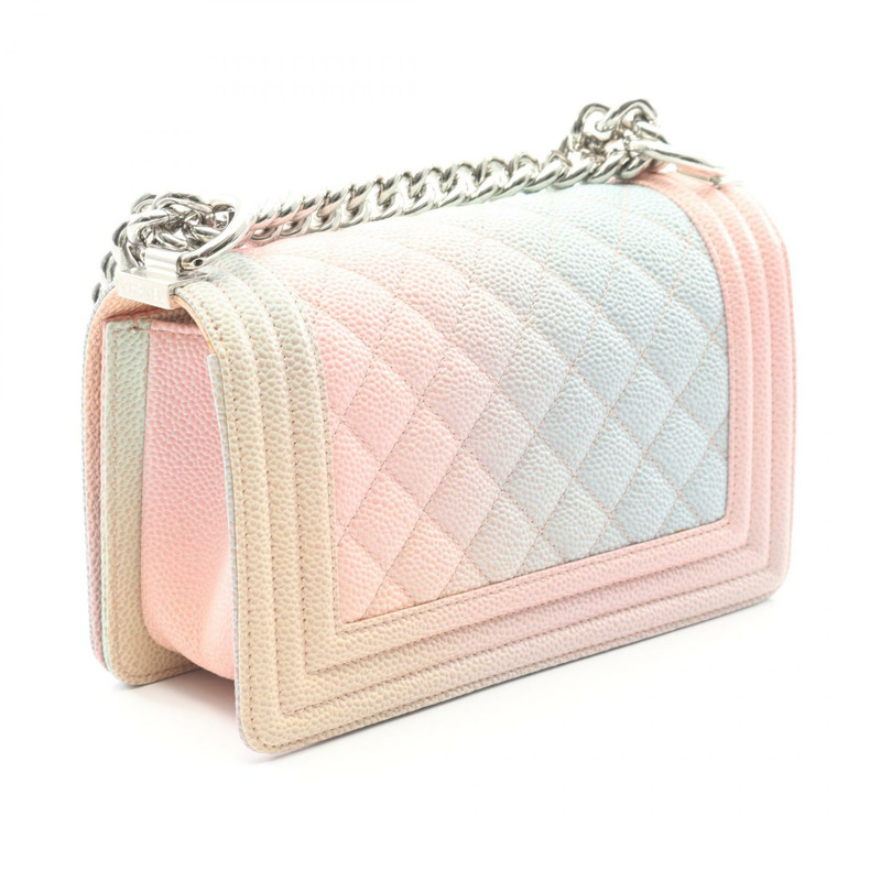 香奈兒 Boy Chanel 小號鏈條單背包 A67085 小牛皮 多色 二手 SHW-1