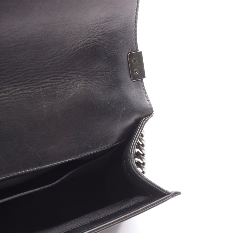 香奈兒 Boy Chanel 鏈條肩背包，羊皮材質，黑色，SHW，二手，女士 CC-5