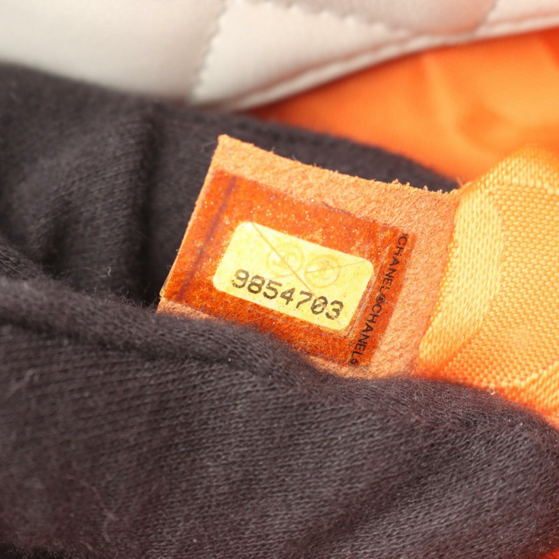 香奈兒 Cambon 系列中型手提包，異國皮革，白色多色，二手女款-4