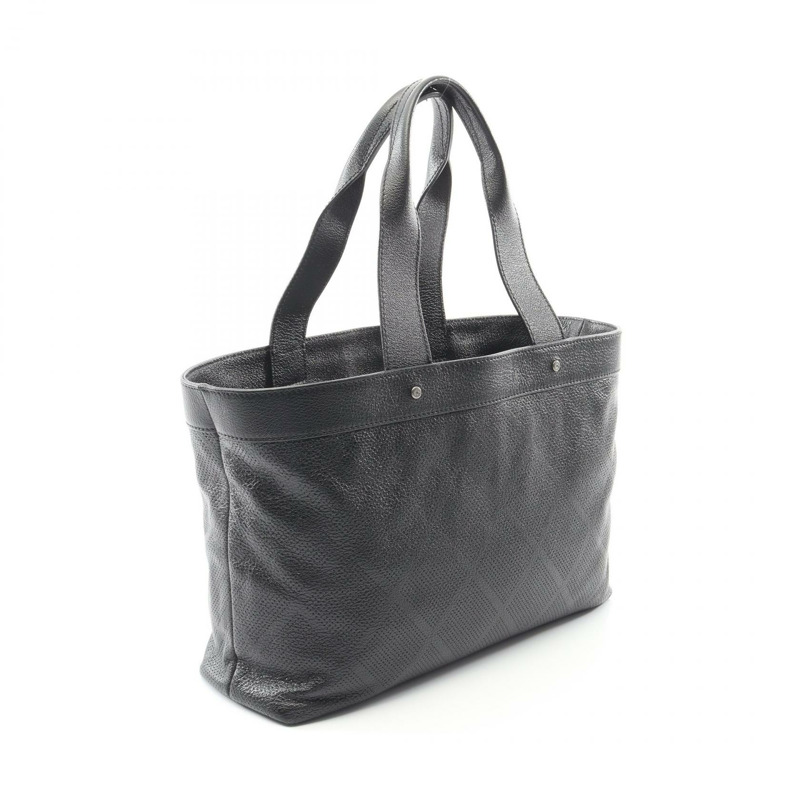 香奈兒 COCO 標誌手提單肩包 黑色皮革 SHW 二手 女士 CC-1