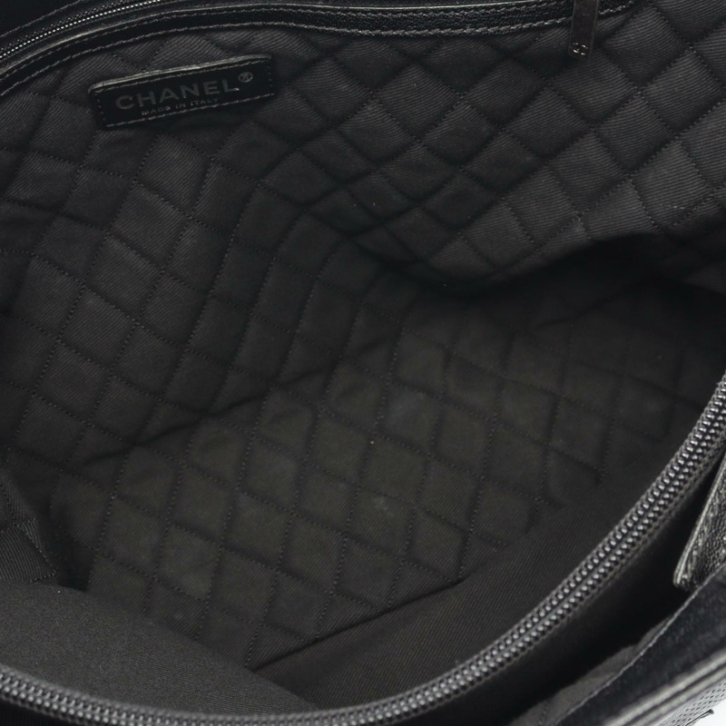 香奈兒 COCO 標誌手提單肩包 黑色皮革 SHW 二手 女士 CC-5