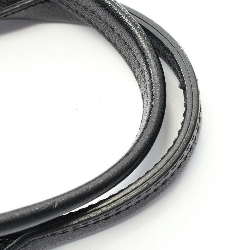 香奈兒 COCO 標誌手提單肩包 黑色皮革 SHW 二手 女士 CC-8