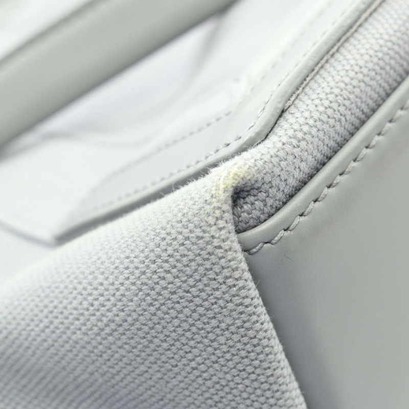 BALENCIAGA 海軍藍 CABAS S 手提包 339933.1108 帆布皮革 灰色 二手 女士-5